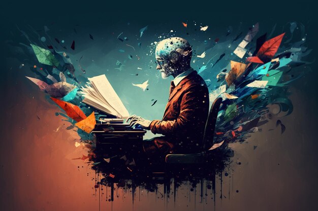 texto com IA
